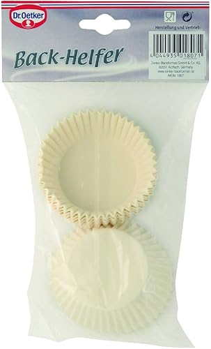 Dr. Oetker 1807 Lot de 150 moules en papier 5 cm (Blanc) - Nail Gallerys