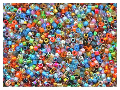 Delica Mélange de perles en verre japonais Miyuki 11/0 10 g - Nail Gallerys