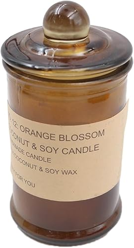 ZONADAH Bougies à fleur d'oranger - Coffret cadeau - Mélange de cire naturelle pour femme - Bougie de soja naturelle pour la décoration intérieure - Longue durée de combustion - Bougie de fiançailles - Nail Gallerys