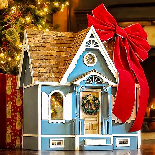 COBEE Lot de 4 couronnes Noël miniatures avec clochettes, accessoires maison poupée 1:12, mini couronne vacances, décoration Noël, modèle scène miniature, fête - Nail Gallerys