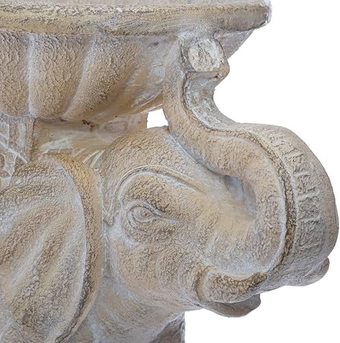 Atmosphera - Statue éléphant Niki - Blanc H30 cm - Nail Gallerys