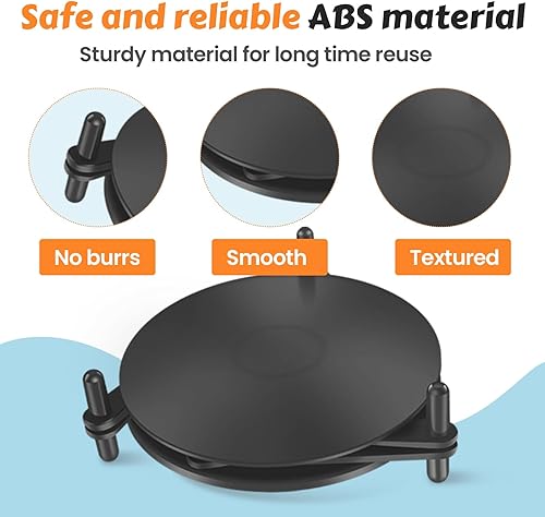 Foppla Lot de 6 tasses empilables extensibles - Organisateur réglable - Empilage facile à utiliser - Noir - Nail Gallerys