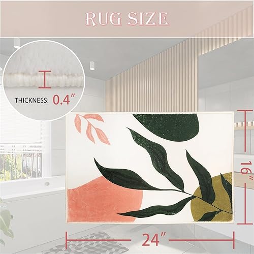 NITUMIR Petit tapis de salle de bain moderne coloré pour décoration de douche, tapis de salle de bain lavable, tapis de bain bohème, joli tapis de porte antidérapant pour chambre à coucher, tapis du - Nail Gallerys