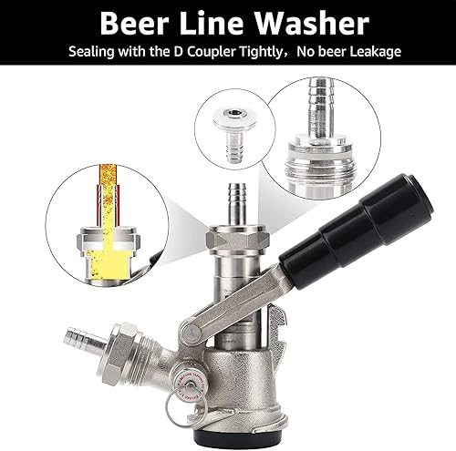 Joyzan Coupleur D Clapet Anti Retour De Gaz, Fût Bière Clapet Anti Retour Tuyau Arrosage en Ligne pour Carburant Bague D'Étanchéité Distribution Joint Buse En Silicone Remplacements Brassage Maison - Nail Gallerys