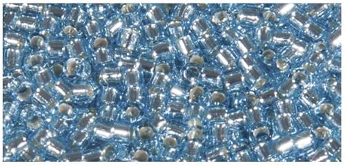 Rayher 14762356 Perles de Rocaille Delica Miyuki – 1,6 mm, 6 g – Bleu Clair - Nail Gallerys
