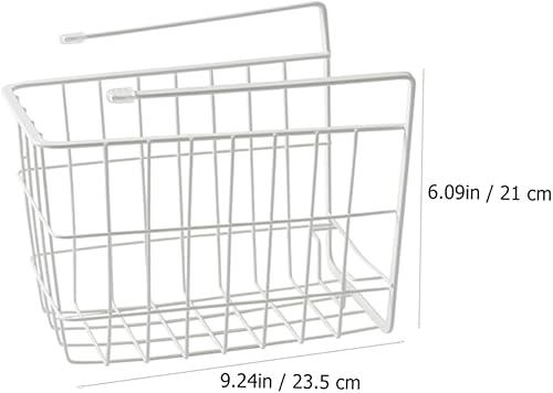 Uonlytech 1Pc Panier De Rangement Suspendu Étagère en Fil De Fer Supports D'Étagère en Fil Paniers De Rangement pour La Maison Panier Suspendu en Fil Étagères en Métal Panier De Rangement - Nail Gallerys