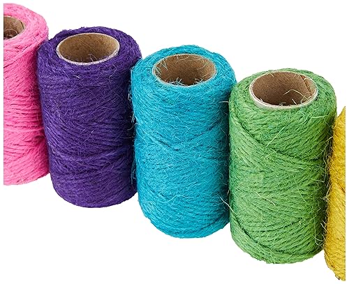 Springboard 70030 Lot de 5 bobines de Fil de Jute coloré, 20 m, Loisirs créatifs - Nail Gallerys