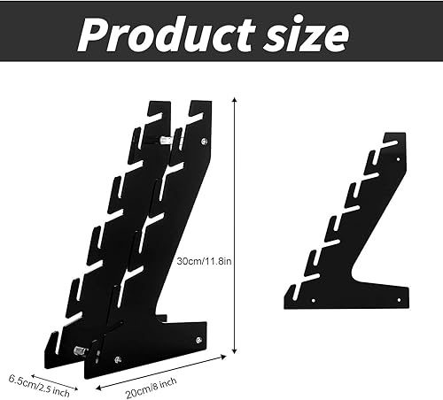 duozoanz Porte Chapeaux Crochets Mural Support - Organisateur Rack Peut Contenir 5 Capuchons en Acrylique avec Vis pour Casquettes de Baseball Casquette Vestiaires Armoires, Noir - Nail Gallerys