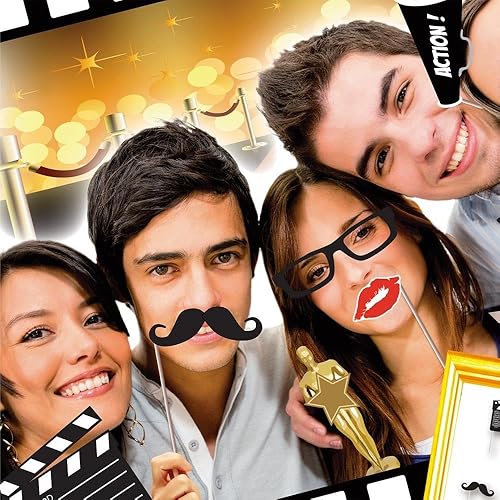 12 ACCESSOIRES PHOTOBOOTH CINÉMA - Nail Gallerys