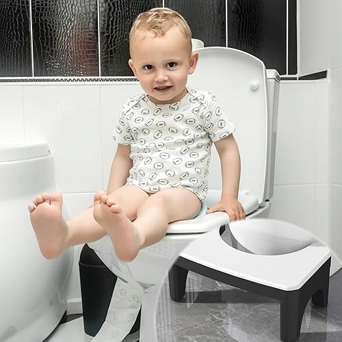 YHNDECO Tabouret de toilette, multifonction, pliable, pour la maison, pratique et compact, stable, permet une position accroupie anti-obstruction (blanc) - Nail Gallerys