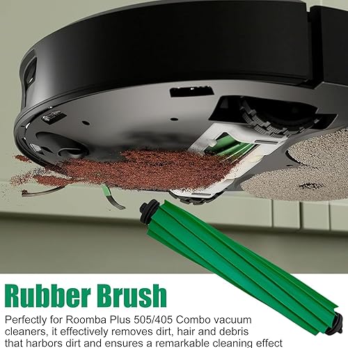 Kit d'accessoires 24 pièces, compatible avec aspirateur robot iRobot Roomba Plus 505/405, 2 brosses à rouleaux, 4 serpillères, 4 filtres HEPA, 6 brosses latérales, 6 sacs d'aspirateur, plus 505/405 - Nail Gallerys