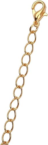 Sharplace Lot de 20pcs Chaînette d'Extension Rallonge avec de pour Fabrication de + Argent - 70mm - Nail Gallerys