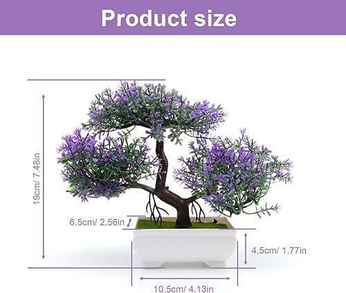 DEANKEJI Bonsai Artificiel, Charmant Arbre de Simulation, Fausse Plante Qui Ajoute de L'atmosphèRe, pour à la Décoration de Restaurant, de Salon, de Chambre à Coucher, de Bureau - Nail Gallerys