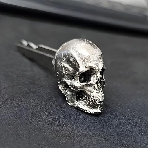 Remorque de clé Totenkopf - Rotation flexible des clés effrayantes | Clé du crâne de démon | Couverture clé à tête morte adaptée aux motos et aux vélos - Nail Gallerys