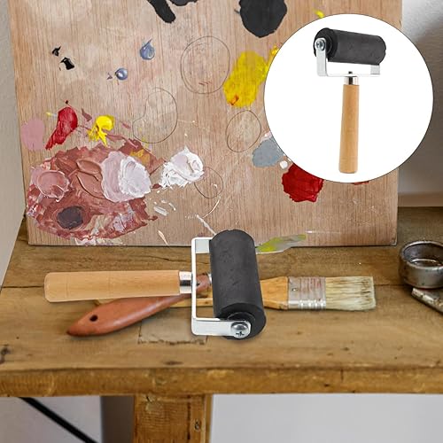 SUPVOX Rouleau en caoutchouc pour linolé/linol/linol/impression par bloc, artisanat, art - Nail Gallerys