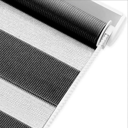 Store enrouleur fenêtre porte intérieure maison bureau kit montage mural cadre sans trous 180 x 180 cm gris - Nail Gallerys