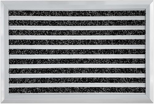 Nicoman Paillasson en métal, Alliage, à Lattes, Noir, Petit (60 x 40 cm) - Nail Gallerys