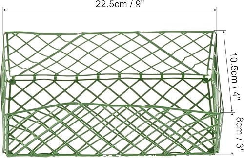 sourcing map Lot de 5 supports rectangulaires en mousse pour arrangement floral et centre de table, vert - Nail Gallerys
