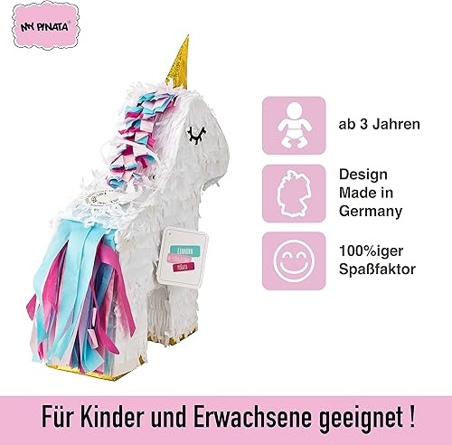 Licorne Pinata remplie - pour votre fête anniversaire licorne, comme jeu de fête d'anniversaire d'un enfant, d'un mariage ou comme décoration lors d'une fête licorne comme thème - Nail Gallerys