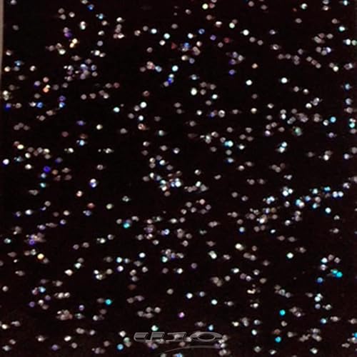 KGS Nappe Bulgomme - Imprimée Paillettes - Au mètre- Plusieurs Coloris (Noir, 140x200) - Nail Gallerys