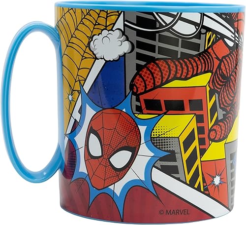 TASSE EN PLASTIQUE DE 390 ML SANS BPA, PASSANT AU MICRO-ONDES | SPIDERMAN MIDNIGHT FLYER - Nail Gallerys