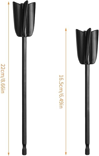 Lot de 7 Melangeur Peinture, Mélangeur de Resine Epoxy, Palettes de Mélangeur de Peinture Réutilisables, Outil de Mélange pour Mélanger la Résine Époxy, la Peinture en Céramique - Noir - Nail Gallerys