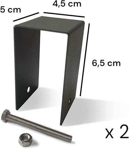 Ferlex – Kit de jonction pour sommiers – Lot de 2 Attaches métalliques pour unir Deux Lits - Nail Gallerys