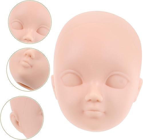 GETAJGHSD Lot de 20 Têtes De Poupées À Habiller, Peinture, Partie du Corps De Poupée, Tête en Plastique pour Coiffure, Tête De Poupée en Plastique Non Peinte, Têtes De Poupée Miniatures, - Nail Gallerys