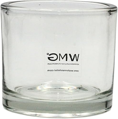 Photophore en Verre Transparent - Simple et élégant - Dimensions : H x Ø Environ 8 x 9 cm - 1 pièce - Nail Gallerys