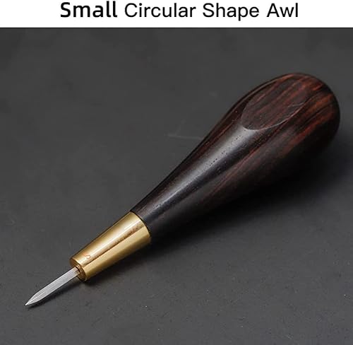Louttary Diamond Shape Stitching Awl Handmade Sewing Tools DIY Stitcher Taper Handle - Nail Gallerys