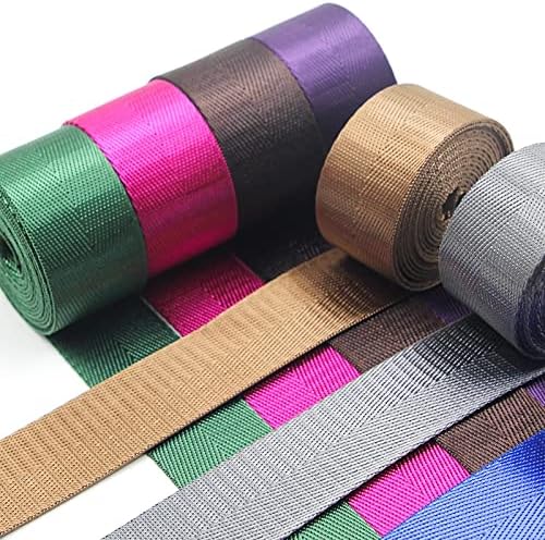 LIUXIN 3M 32mm 1.2 Pouces de Large Noir Kaki Sangle Nylon Chevrons Bande Sangle Sac à Dos cerclage Ceinture Bricolage Pet Corde Couture Artisanat - Nail Gallerys