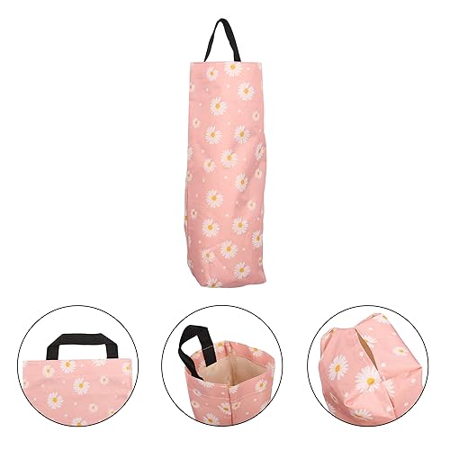QIANRENON Lot de 2 sacs poubelle en plastique lavable avec support mural pliable pour cuisine, salle de bain, salon, bureau, camping-car avec 2 crochets, rose pâquerette - Nail Gallerys