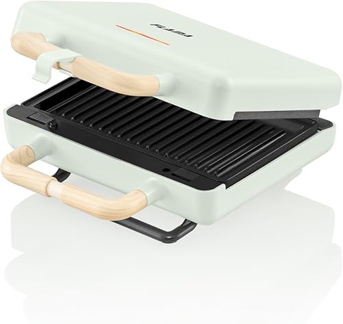 GRILL PANINI FLAMA 4964FL 22,5X13 PLAQUES EXTRAIB.VERT - Nail Gallerys
