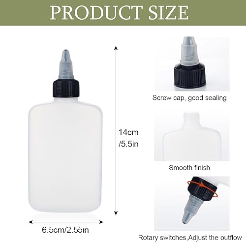 GIDWRIY 2 Pièces Bouteille Sauce Plastique 120 ML,Bouteille Vinaigrette Étanche,Distributeur de Sauce,Squeeze Bottle Sauce,Bouteilles Distributrice D'huile,Recipient Sauce Vinaigrette,Flacon Épices - Nail Gallerys