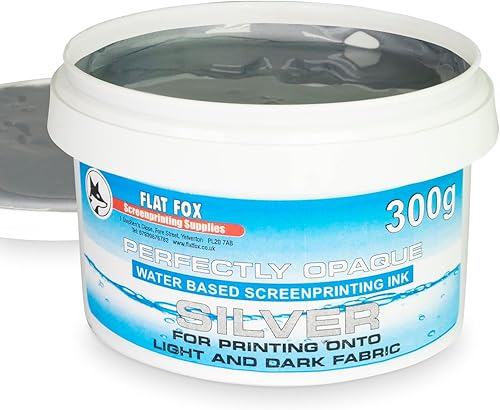 Encre métallique parfaitement opaque pour sérigraphie (argent, 300 g) - Nail Gallerys