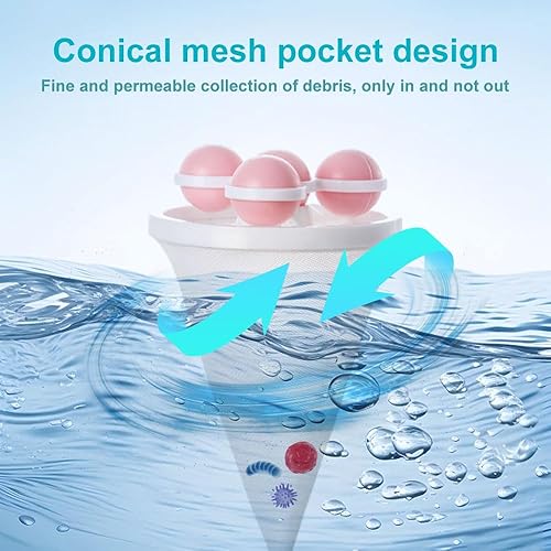 Lot de 3 filtres flottants en maille filtrante réutilisable pour machine à laver, sac en maille pour chien et chat (mélange) - Nail Gallerys