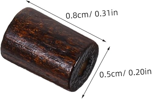 Angoily 400 Perles Tubulaires En Bois : Perles D'espacement Cylindriques Pour La Fabrication De Bijoux, Bracelets, Colliers, Fournitures D'artisanat, Bois Naturel Avec De Grands - Nail Gallerys