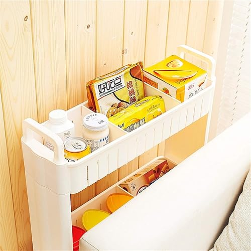 Large Chariot De Cuisine Avec Roues, Panier De 10cm De Large, Rangement De Roulement, Stockage De Salle De Bains En Plastique Pour La Maison, Chambre À Coucher - Nail Gallerys