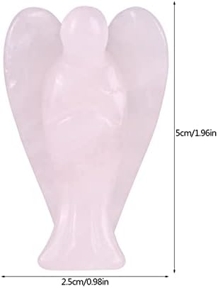 Mini Ange Gardien Pierres et Cristaux Figurine Poche Statue Cristal Guérison Chakra Décoration Reiki Mini Figurine Statue Ornement Pierre Ange Ailes Décoration Voiture Bureau - Nail Gallerys