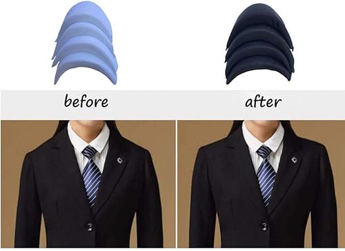 4 Paires Epaulette Vêtement en Mousse Epaulette Coudre épaule épaulette Push up tampons pour Veste Blazer T-Shirt Vêtements Robe Accessoires de Couture - Nail Gallerys