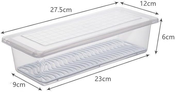 YUANYIYS Lot de 5 boîtes de conservation rectangulaires en plastique transparent avec couvercles hermétiques, sans BPA, empilables, pour fruits, légumes et restes - Nail Gallerys