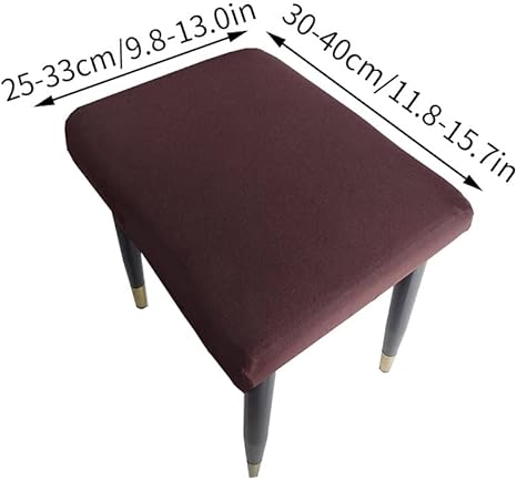 AQIGR Housse de Tabouret Housse de Chaise Couvre Extensible Couverture de Tabouret Coiffeuse Tabouret de Piano (Color : #17, Size : 2PC) - Nail Gallerys