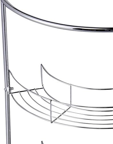 Vida Unité de Rangement sous lavabo de Salle de Bains de Bain, en métal, chromé - Nail Gallerys