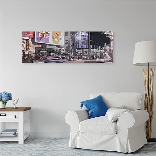 Feeby Impression sur Toile Intissee 140x45 cm Femme La Havane 1 pièces Tableaux Image Photo Décoration Murale Artistique Photographie Design Salon Chambre d'enfant Glamour Abstrait multicolore - Nail Gallerys