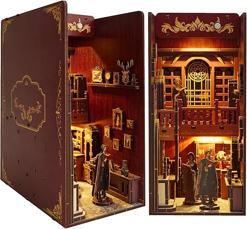 Serre-livres DIY de style librairie, avec pince à épiler, colle, instructions individuelles et boîte en papier - Nail Gallerys