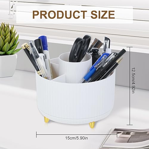 Organisateur Maquillage Organisateur Maquillage Rotatif Rangement Pinceaux Maquillage boîte de rangement cosmétique rotative 360° organisateur multifonction pour maquillage coiffeuse salle de bain - Nail Gallerys