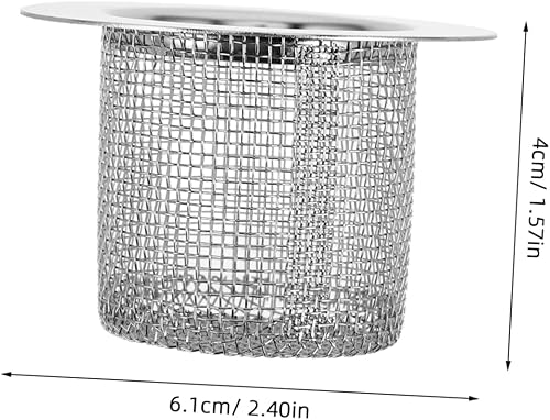 MUCKLILY Lot De 2 Filtres Anti-Obstruction Pour Drain De Sol En Acier Inoxydable Argenté - Nail Gallerys