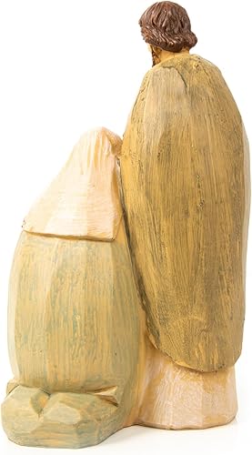 Logbuch-Verlag Crèche de Noël moderne Marie Joseph Jésus Figurine décorative de Noël 24 cm - Nail Gallerys