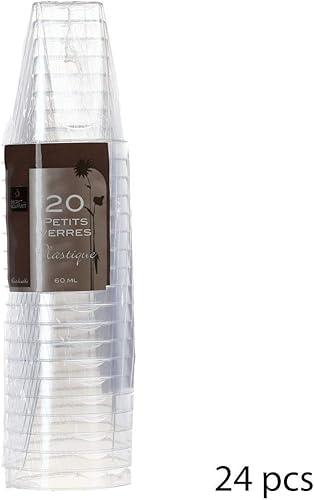 5 five simply smart Secret de gourmet - Lot de 20 verrines à facettes 6CL - Nail Gallerys