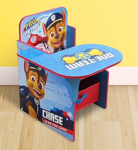 Chaise de Bureau en Bois Paw Patrol avec bac de Rangement par Nixy Kids, Taille Unique, PW14165 - Nail Gallerys